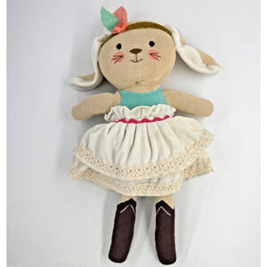 2015 LEVTEX Baby Ruby The Boho Collection Bunny Rabbit Knit Plush Stuffed 18"
